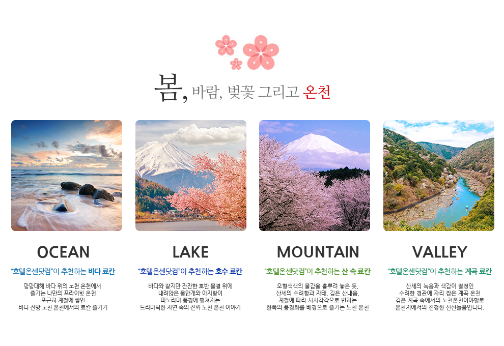 봄, 바람, 벚꽃 그리고 온천
